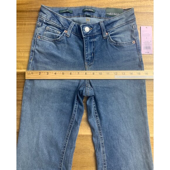 Wild Fables Womens High Rise Casual Blue Flared Denim Jeans Size 0/XS - Picture 5 of 14